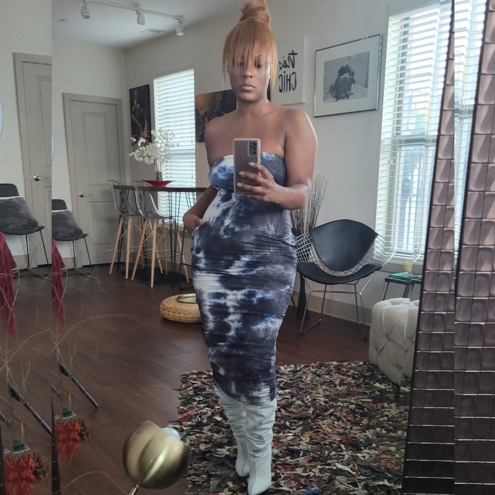 Elis Tie Dye Tube Dress